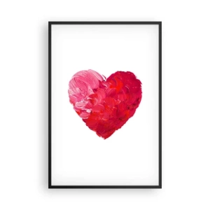 Plakát v černém rámu - All you need is love - 61x91 cm