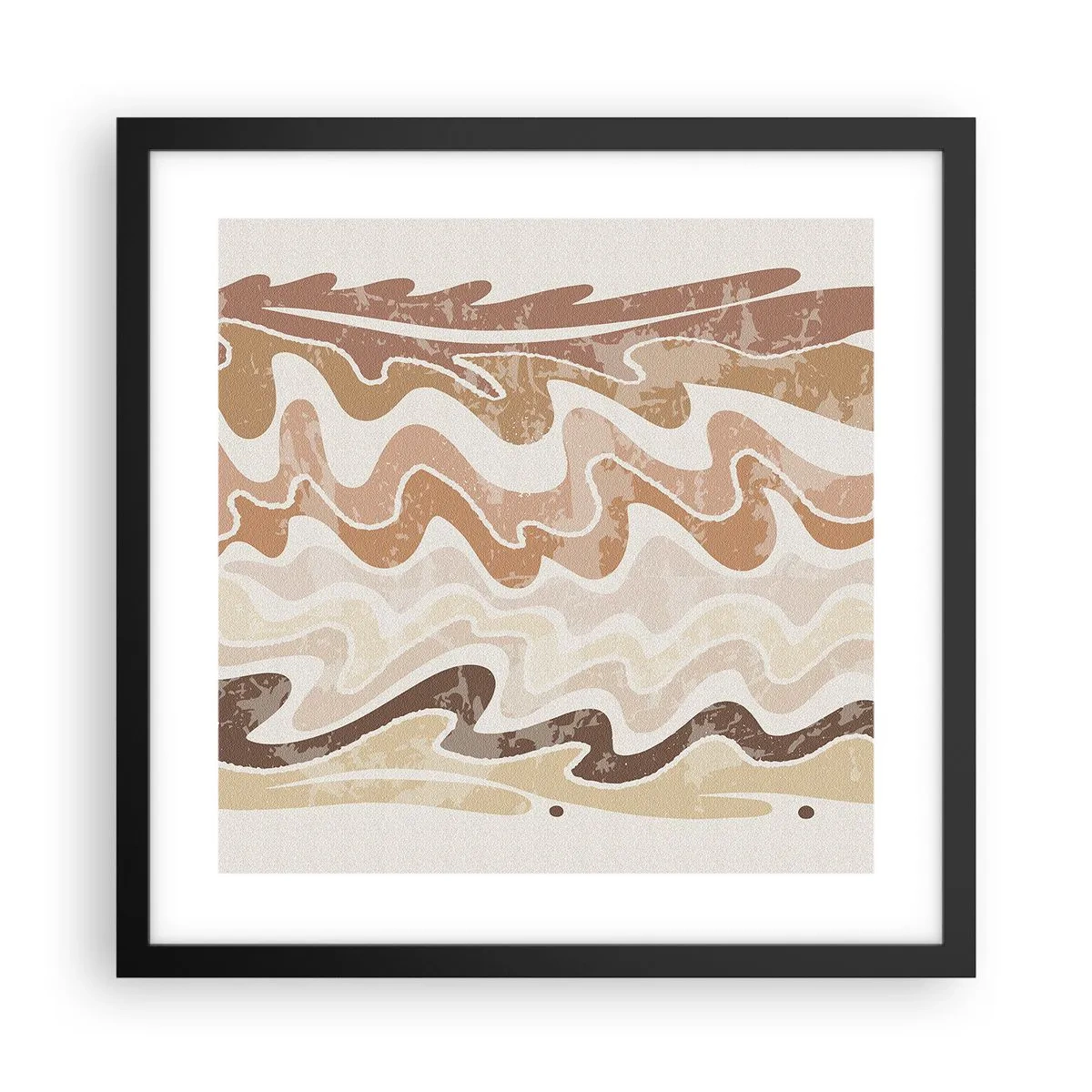 Plakát v černém rámu - Dobrá energie – dobré emoce - 40x40 cm