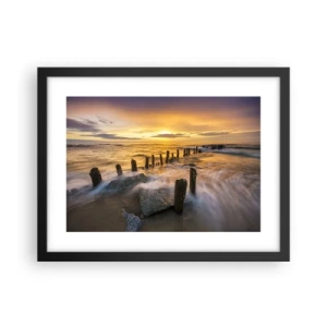 Plakát v černém rámu - Drsná krása Baltského moře - 40x30 cm