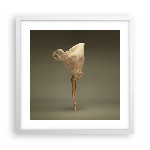 Plakát v bílém rámu - Hned poletí - 40x40 cm