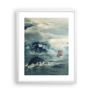 Plakát v bílém rámu - V kouzelných vodách - 40x50 cm