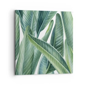 Obraz na plátně - Prostě zelená - 70x70 cm