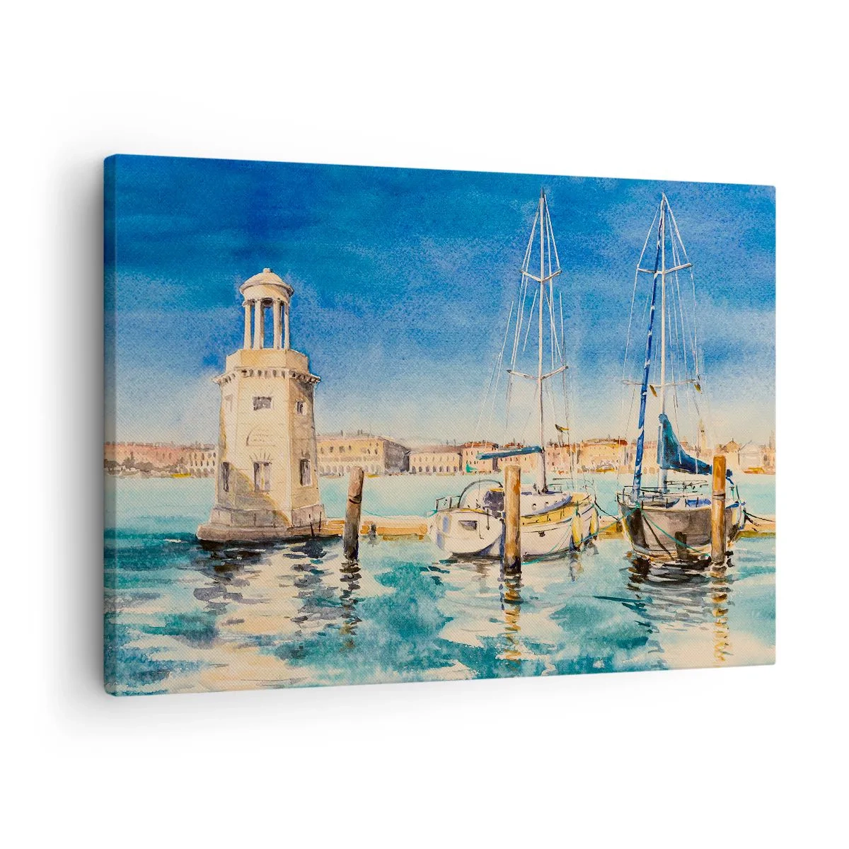 Obraz na plátně - Slunečná laguna - 70x50 cm