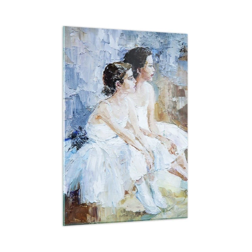 Obraz na skle - Odpočinek mladých labutí - 50x70 cm