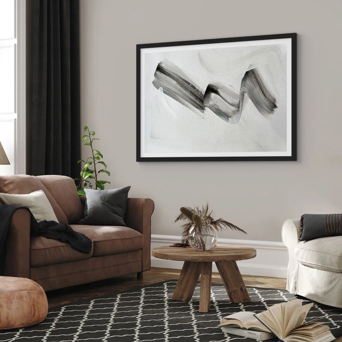 Plakát v černém rámu - Jen tak pro radost - 100x70 cm