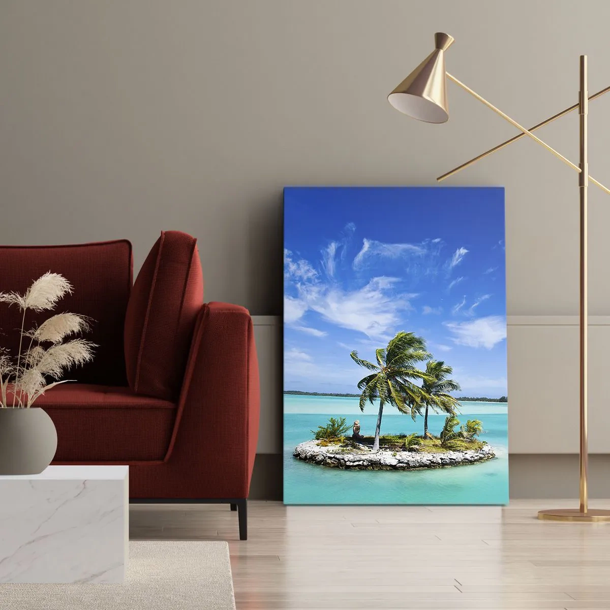 Obraz na plátně - Ráj na zemi - 50x70 cm