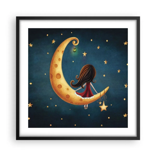 Plakát v černém rámu - Kdysi dávno… - 50x50 cm