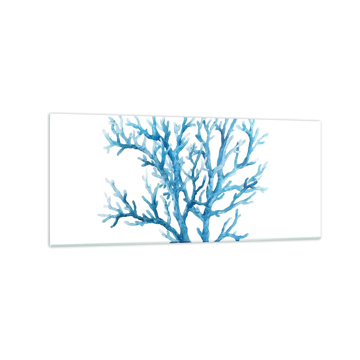 Obraz na skle - Mořský filigrán - 120x50 cm