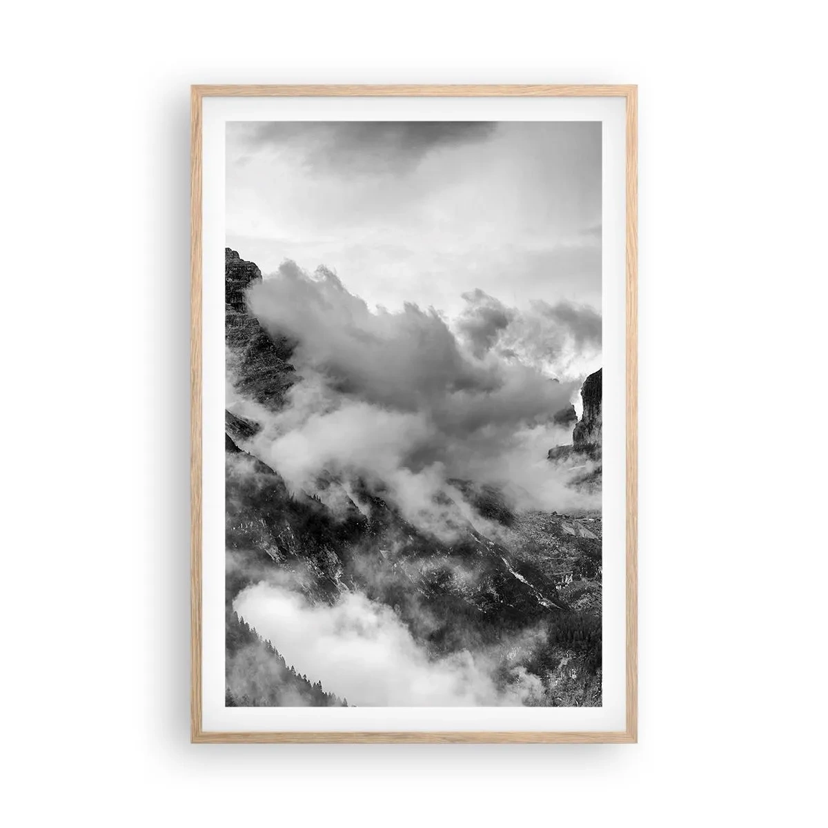 Plakát v rámu světlý dub - Krásné a kruté - 61x91 cm