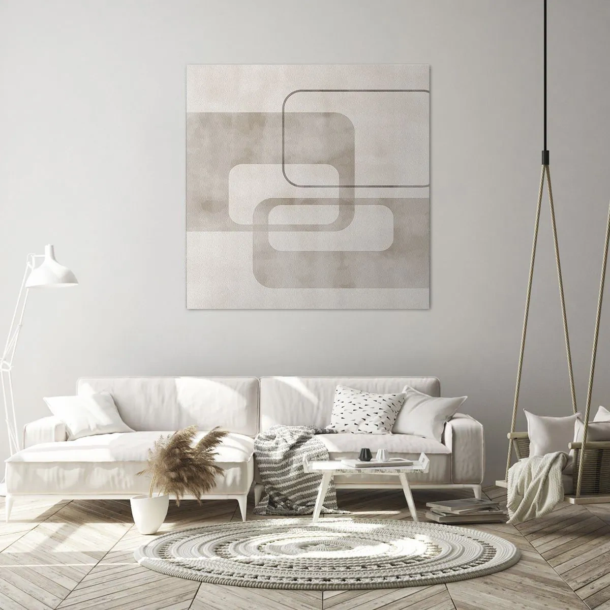 Obraz na plátně - Geometrická fuga - 40x40 cm