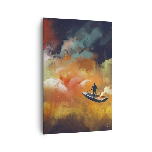 Obraz na plátně - Lodí galaxií - 80x120 cm