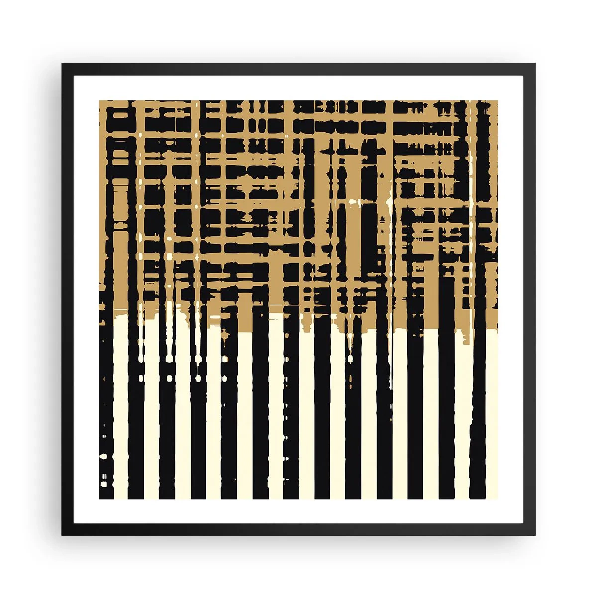 Plakát v černém rámu - Architektonická abstrakce - 60x60 cm