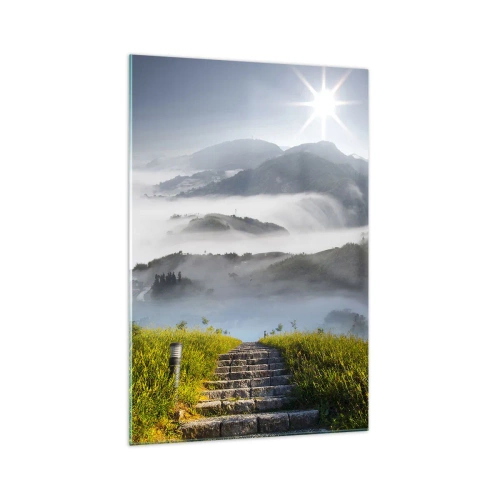 Obraz na skle - Stále vzhůru do oblak - 70x100 cm