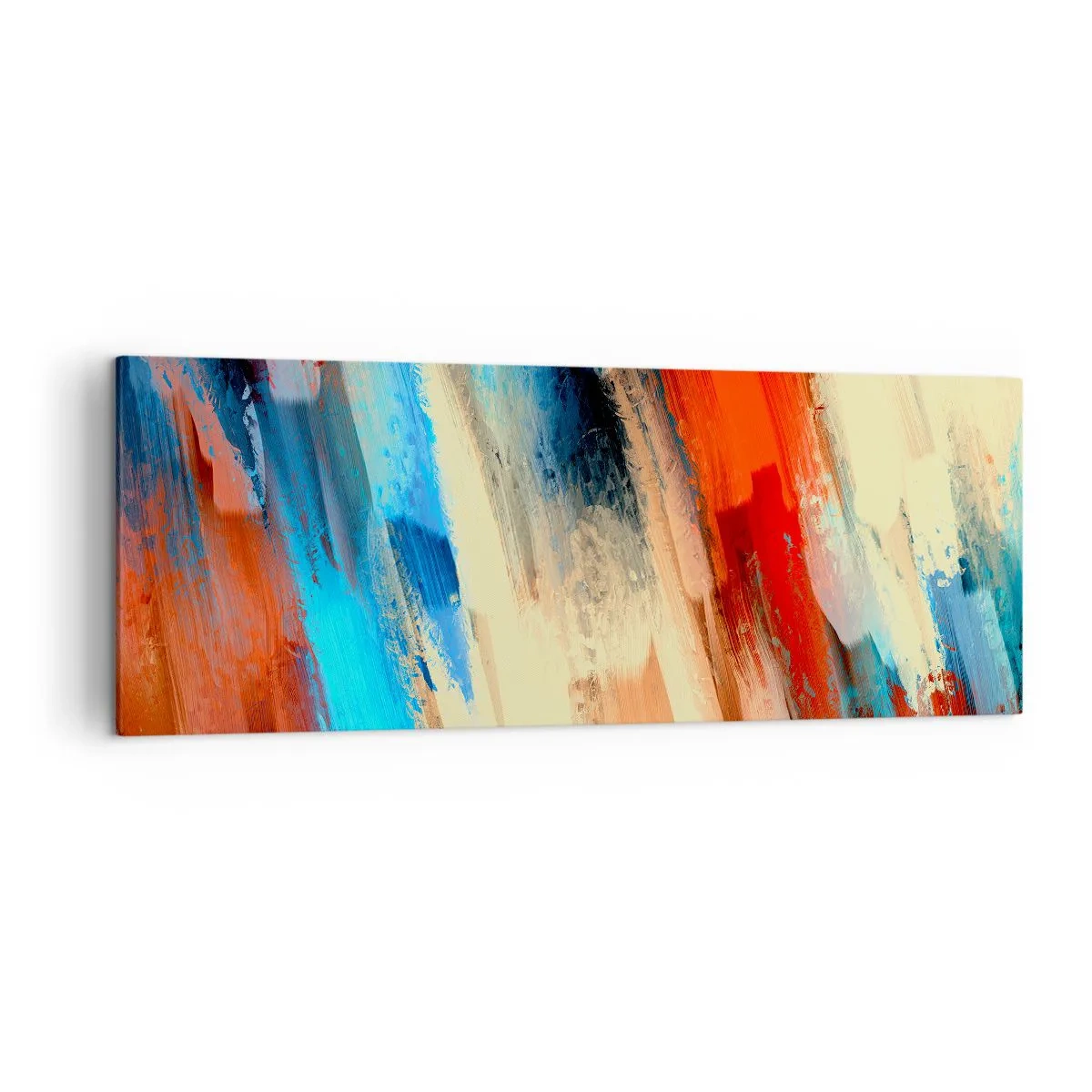 Obraz na plátně - Vodopád barev - 140x50 cm