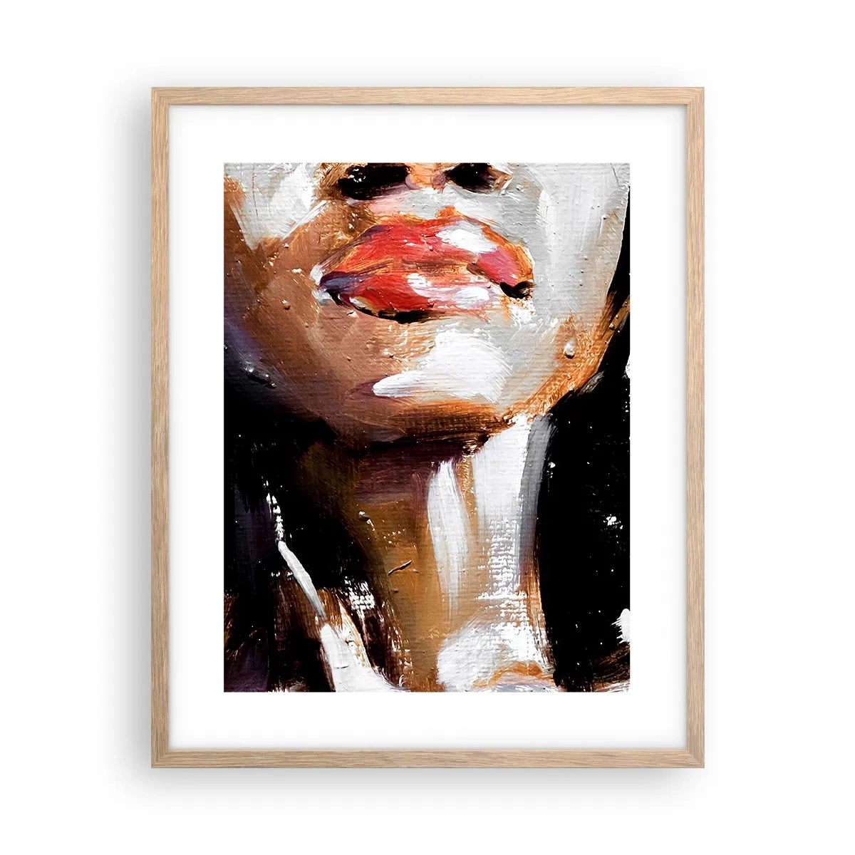 Plakát v rámu světlý dub - Hrdost bez předsudků - 40x50 cm