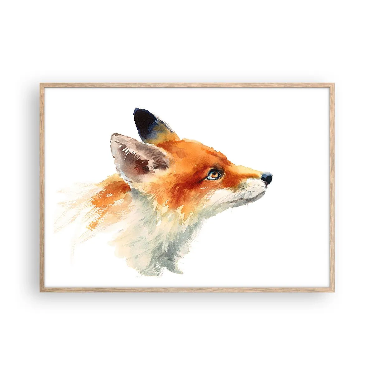 Plakát v rámu světlý dub - Opatrnosti není nikdy dost - 100x70 cm