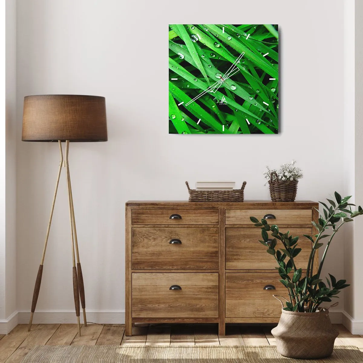 Nástěnné hodiny - Hrajte na zelenou - 30x30 cm