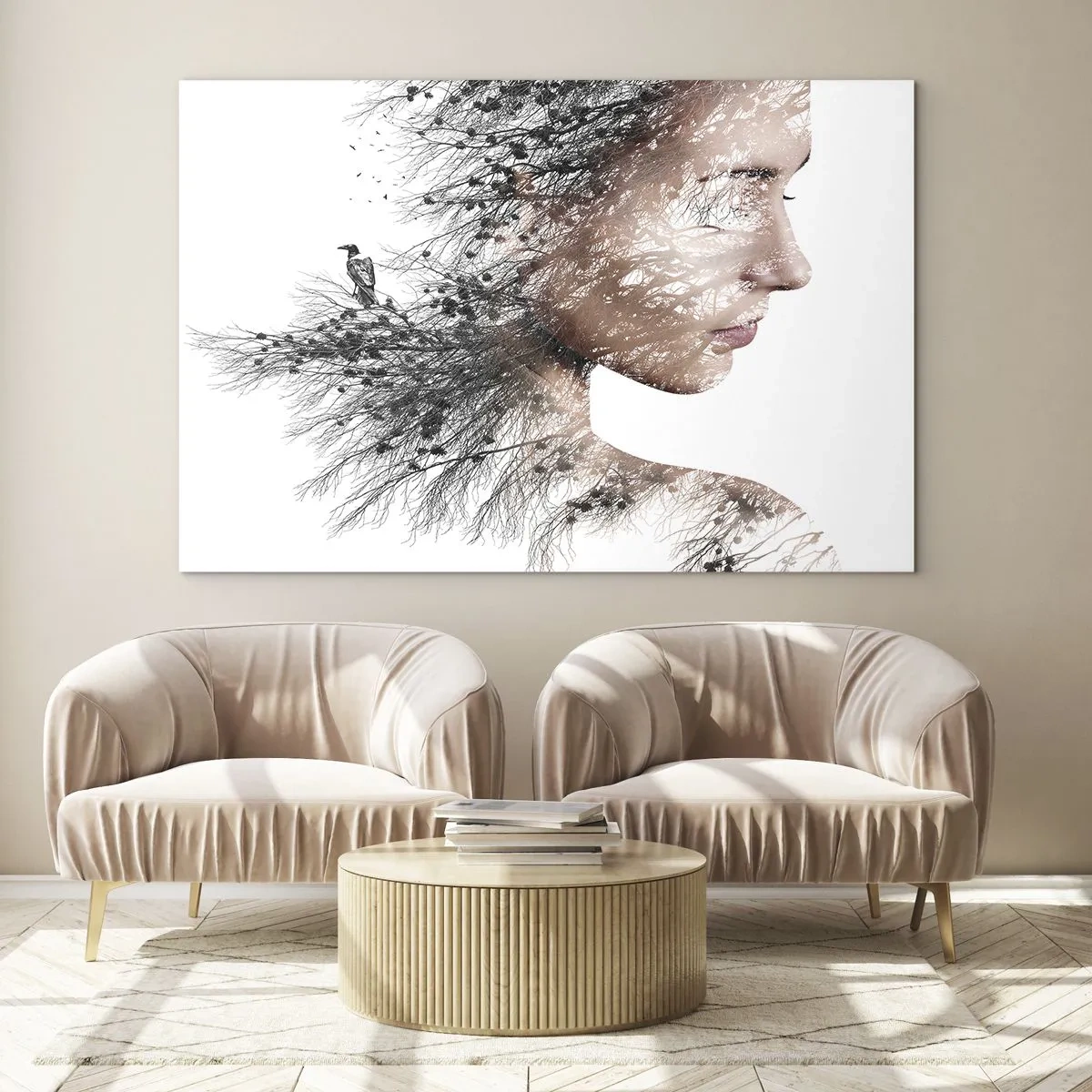 Obraz na skle - Duch lesa - 100x70 cm