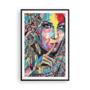 Plakát v černém rámu - Mlč, než pochopíš - 61x91 cm