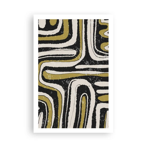 Plakát - Kompozice: trakty a uličky - 61x91 cm