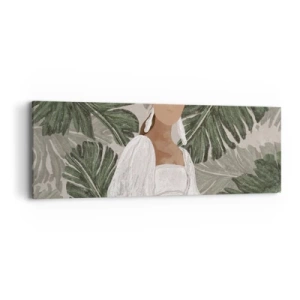 Obraz na plátně - Exotický portrét - 90x30 cm