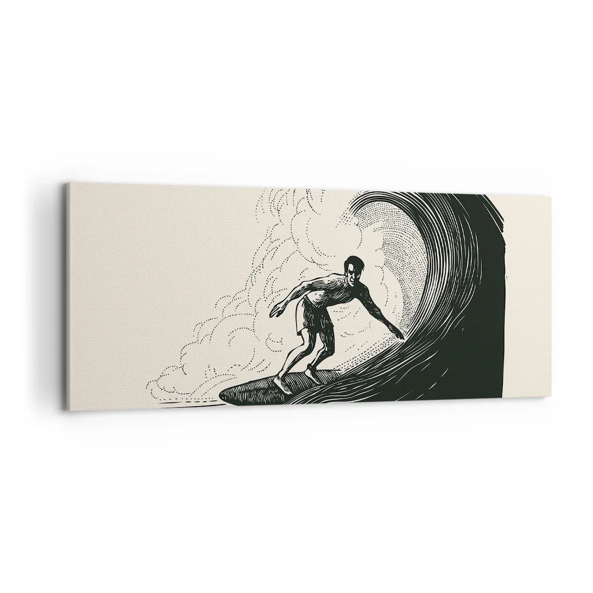 Obraz na plátně - Král vln - 100x40 cm