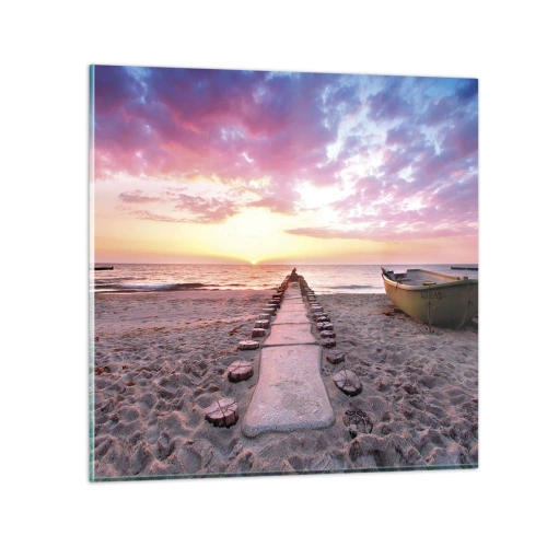 Obraz na skle - Okamžik hlubokého prožitku - 60x60 cm