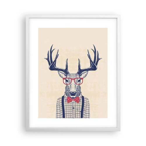 Plakát v bílém rámu - Zábavná extravagance - 40x50 cm