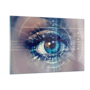 Obraz na skle - Myslíš si, že mě znáš - 120x80 cm