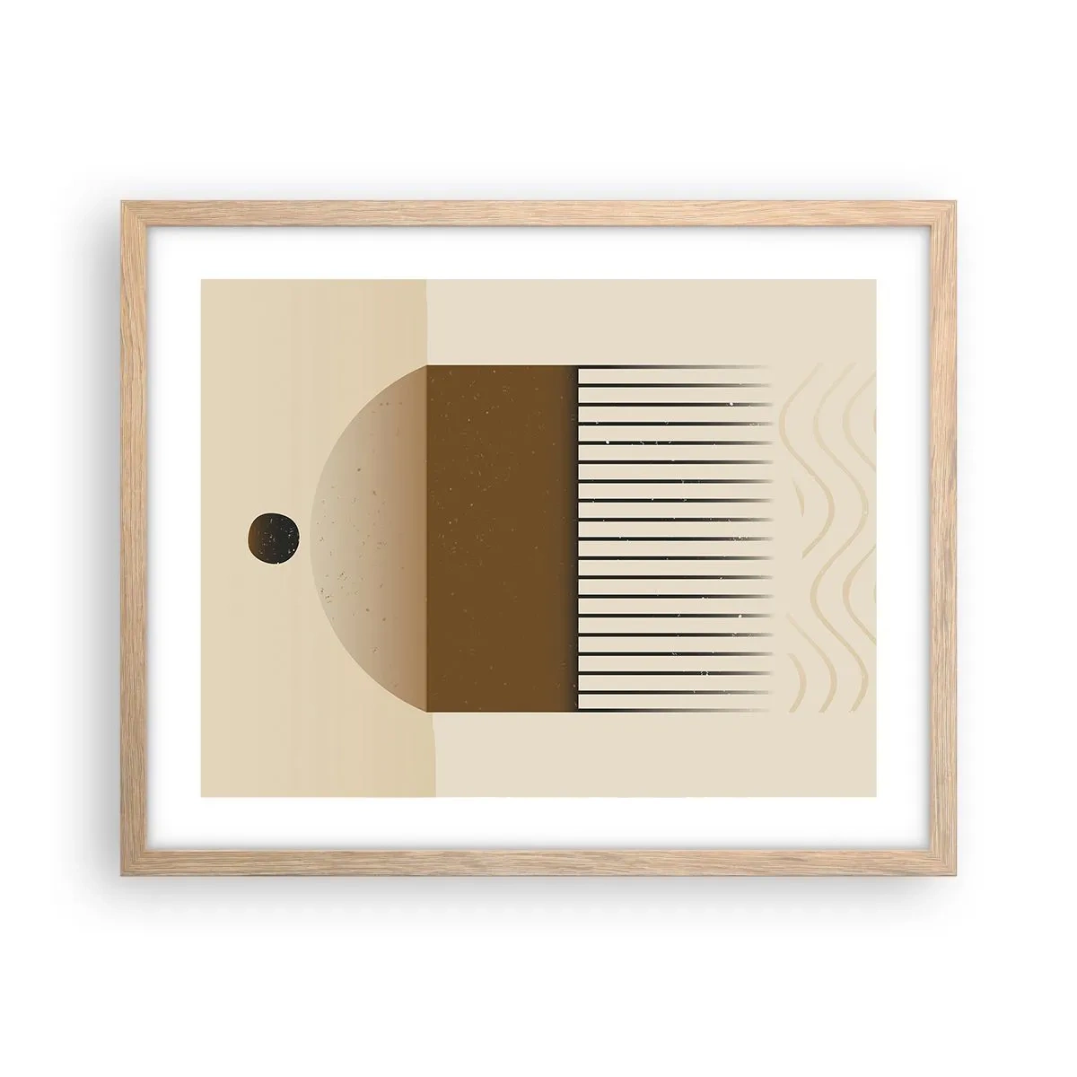 Plakát v rámu světlý dub - Různé stavy - 50x40 cm