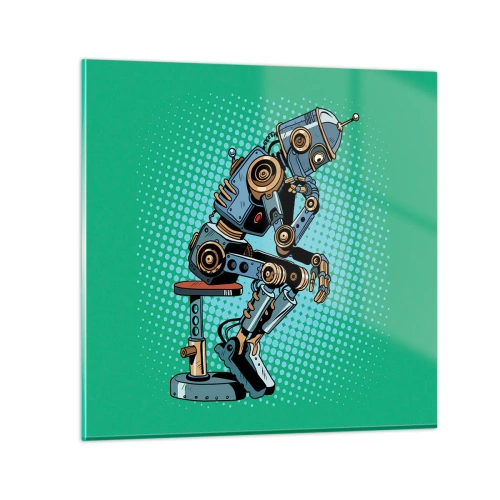 Obraz na skle - Nad podstatou bytí - 70x70 cm