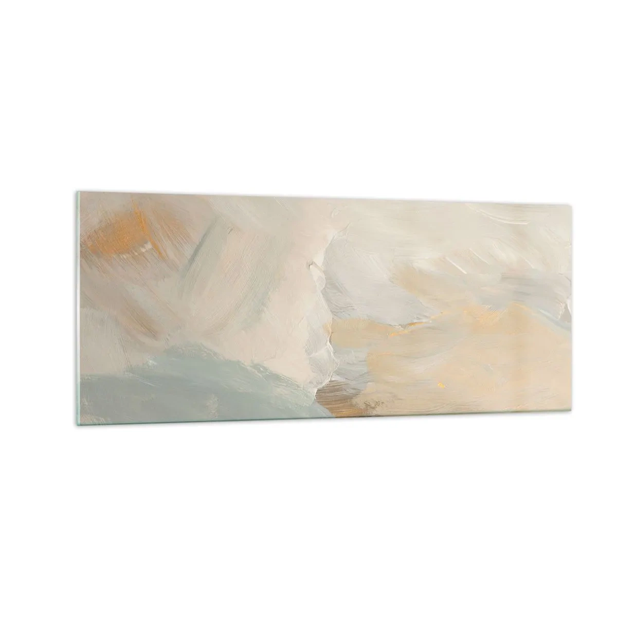 Obraz na skle - Abstrakce – krajina něhy - 100x40 cm