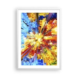 Plakát v bílém rámu - In medias res - 50x70 cm