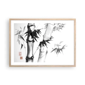 Plakát v rámu světlý dub - Blízký záběr na orient - 70x50 cm