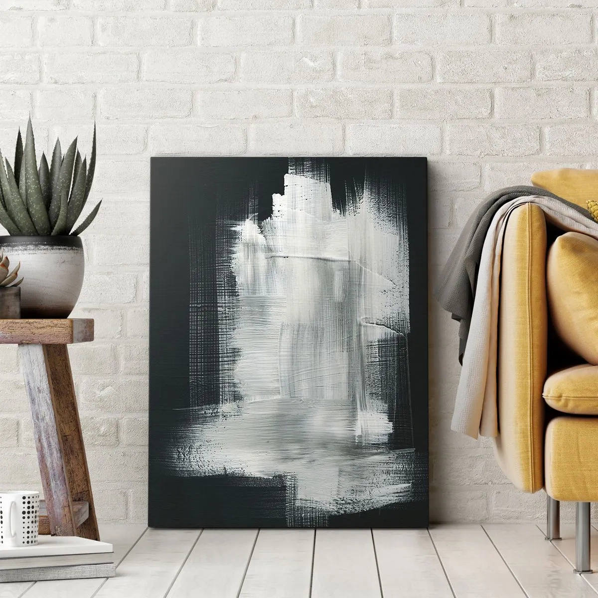 Obraz na plátně - Utkané svisle a vodorovně - 65x120 cm