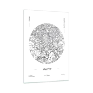 Obraz na skle - Anatomie Krakova - 80x120 cm