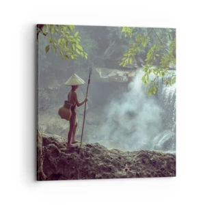 Obraz na plátně - Spřátelený s přírodou - 70x70 cm