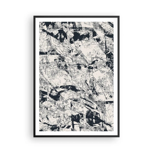 Plakát v černém rámu - Prolínání protikladů - 70x100 cm