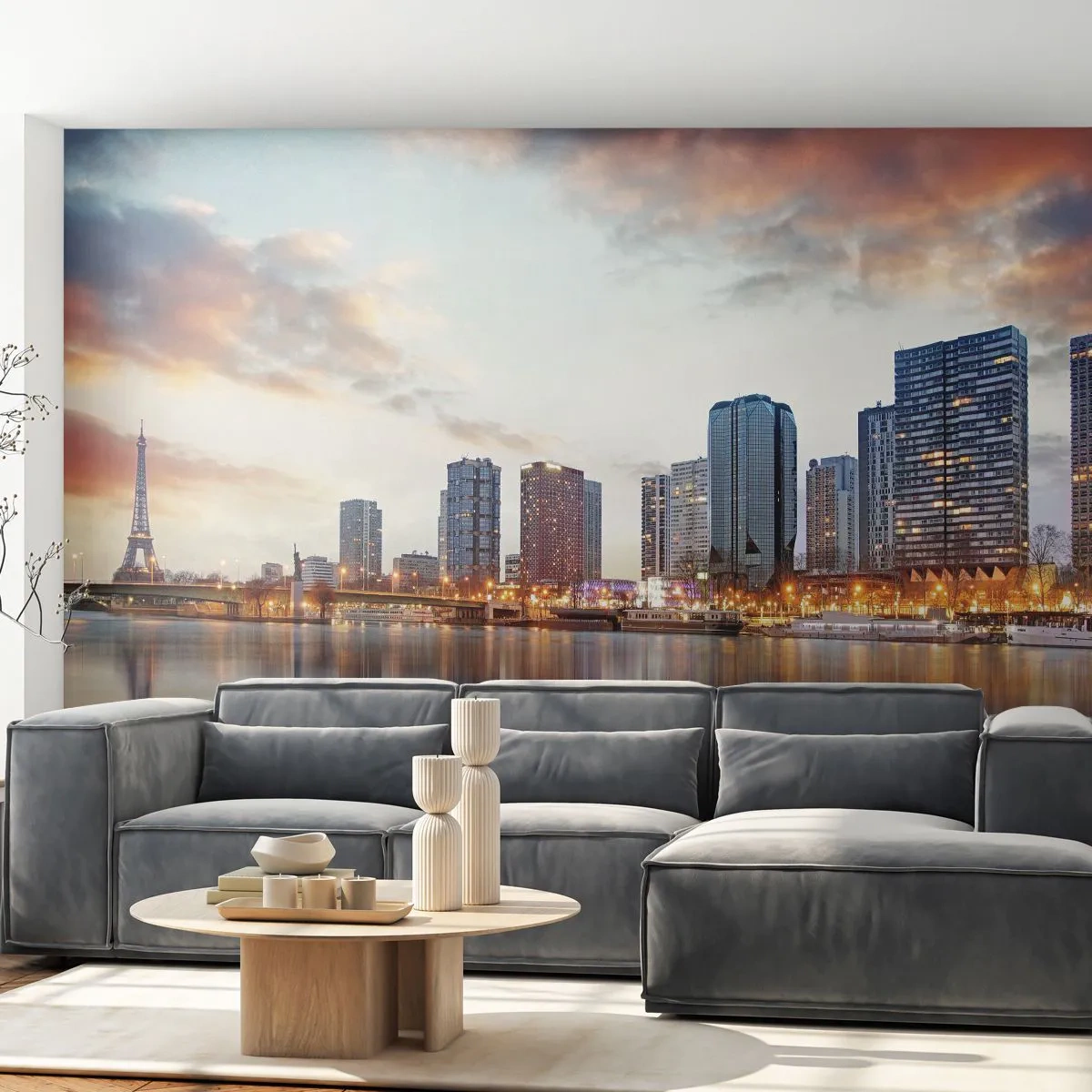 Fototapeta Premium Canvas - Monumentální klid Paříže - Město, Paříž, Eiffelova věž - 250x175 cm