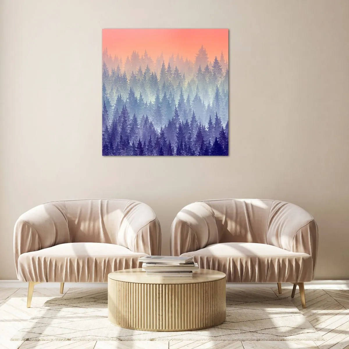 Obraz na skle - Vysoko, výše, do nebe - 40x40 cm