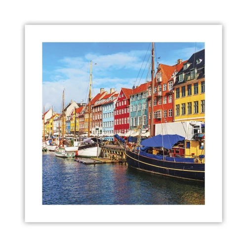 Plakát - Radostné nábřeží - 40x40 cm