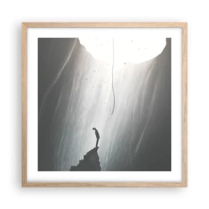 Plakát v rámu světlý dub - Vždycky máte na výběr - 50x50 cm