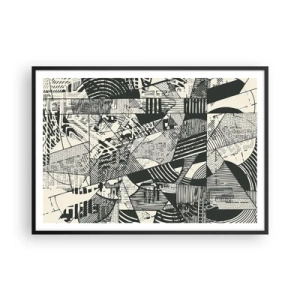 Plakát v černém rámu - Dynamika současnosti - 100x70 cm
