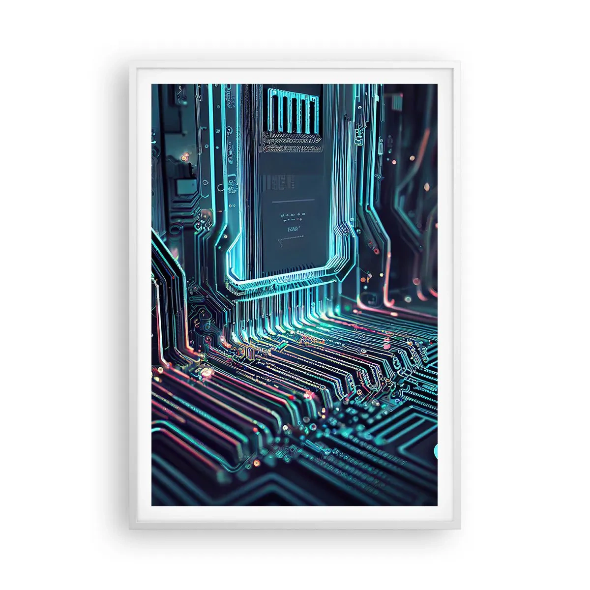 Plakát v bílém rámu - Jen tak přemýšlím… - 70x100 cm