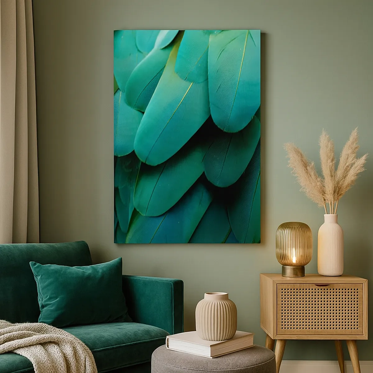 Obraz na plátně - Přesnost papouščí povahy - 50x70 cm