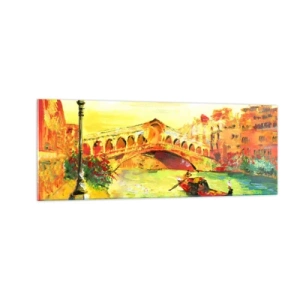 Obraz na skle - Pouť zamilovaných - 140x50 cm
