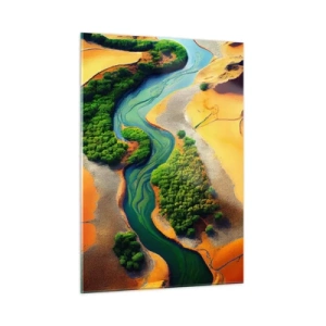 Obraz na skle - Životodárná řeka - 50x70 cm