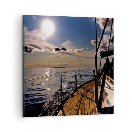 Obraz na plátně - Plavba směrem ke slunci - 50x50 cm