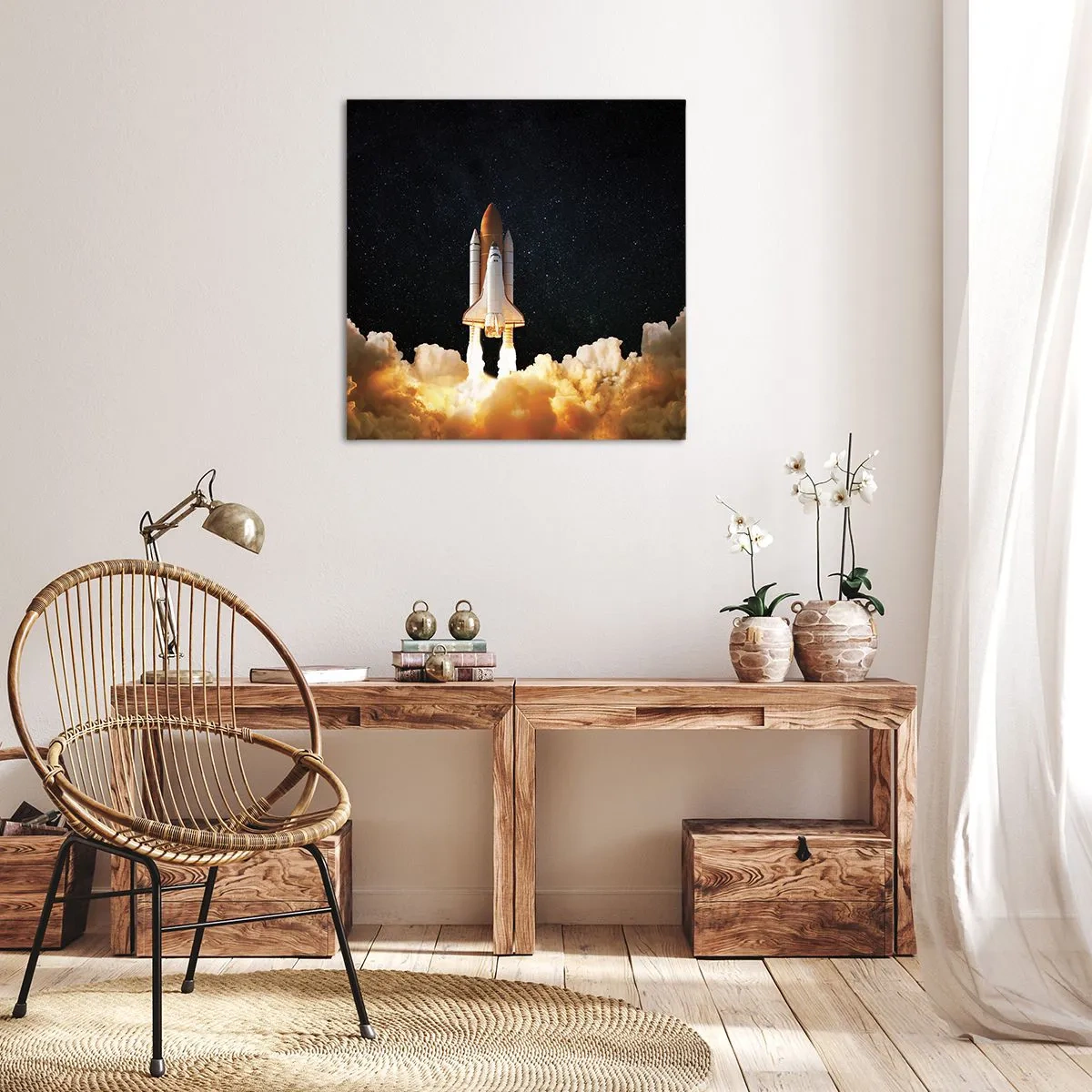 Obraz na plátně - Ad astra! - 50x50 cm