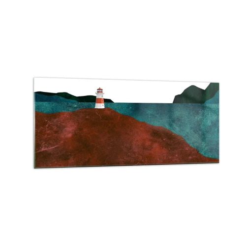 Obraz na skle - Hledící na moře - 120x50 cm